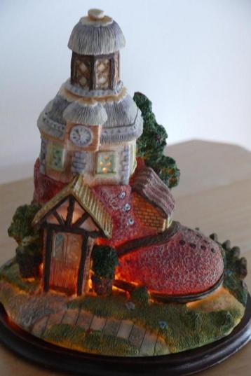 kersthuisje met licht - huisje met lampje, Diversen, Kerst, Ophalen of Verzenden, Zo goed als nieuw