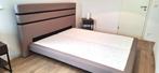 Lit boxspring kingsize 180x200cm sans matelas état neuf, Ophalen, Bruin, Tweepersoons, Zo goed als nieuw
