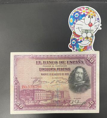 Bankbiljet - 50 pesetas 15/08/1928 - TTB