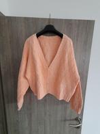 Cardigan tricoté main moyen, Comme neuf, Handgebreid, Taille 38/40 (M), Rose