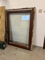 Fenêtre en bois à vendre, 120 à 160 cm, Fenêtre de façade ou Vitre, Utilisé, Enlèvement ou Envoi