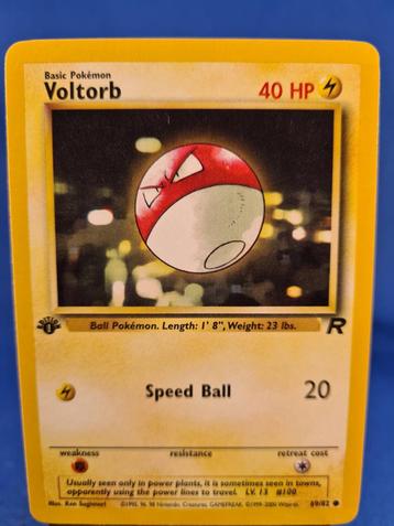 Voltorb 69/82 - Team Rocket (1st edition), Envoi, Utilisé