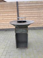 Houtschaal barbecue met opzet grill, Ophalen