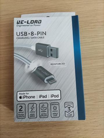 Nieuwe oplaadkabel voor iPhone USB-8-pin