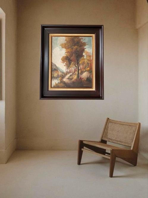 Olieverfschilderij | natuur | rust, Antiek en Kunst, Kunst | Schilderijen | Klassiek, Ophalen of Verzenden