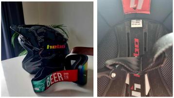 Hebo zone pro trial helm /+ nieuwe Raven bril beschikbaar voor biedingen