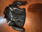 Veste GP Plus R V2 jacket - Zwart-Wit taille 56, Motoren, Kleding | Motorkleding, Ophalen, Heren, Jas | leer, Alpinestars