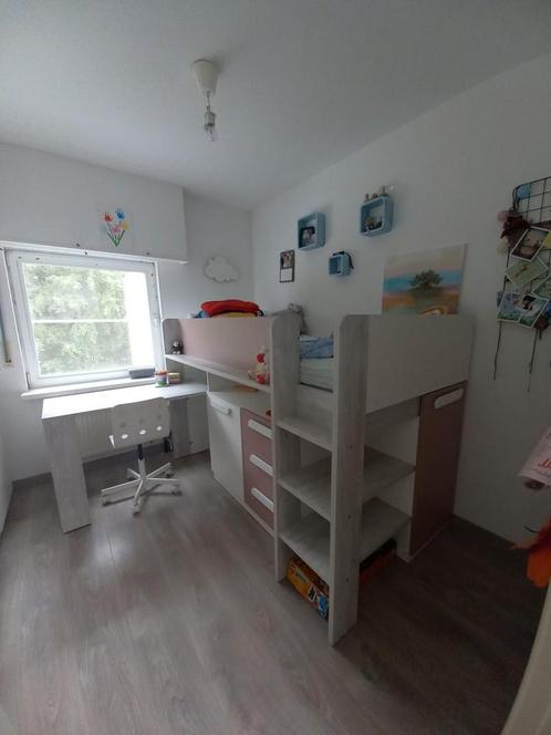 Bed, halfhoogslaper, Kinderen en Baby's, Kinderkamer | Stapelbedden en Hoogslapers, Gebruikt, Halfhoogslaper, Ophalen