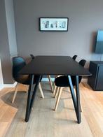 Zwarte eettafel weg wegens overcompleet, Huis en Inrichting, Tafels | Eettafels, Ophalen, Zo goed als nieuw