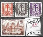 BELGIE  N  868/ 870 + 872    X1, Ophalen of Verzenden, 1 plakker, Met plakker, Europa