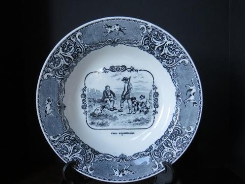 BOCH pratende plaat, jachtserie, Antiek en Kunst, Antiek | Keramiek en Aardewerk, Ophalen of Verzenden