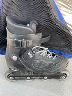 Roller blades (maat 36,5) + tas en beschermingsuitrusting, Inline skates 4 wielen, Gebruikt, Ophalen, Kinderen