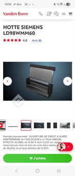 Hotte en verre pour plan de travail 90cm SIEMENS Neuve, Articles professionnels, Horeca | Food, Enlèvement, Autres types