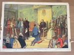 Grote oude schoolplaten geschiedenis, Antiek en Kunst, Antiek | Schoolplaten, Ophalen of Verzenden, Geschiedenis