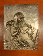 Tinnen reliëf plaquette Les etains du prince, Antiek en Kunst, Ophalen of Verzenden