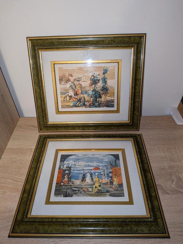 Paire de Lithographies Numérotées de JEAN CALOGERO, Antiquités & Art, Art | Eaux-fortes & Gravures, Enlèvement ou Envoi