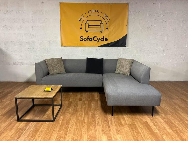 Chaise d'angle grise moderne — design élégant - SofaCycle, Maison & Meubles, Canapés | Repose-pieds & Poufs, Comme neuf, Tissus