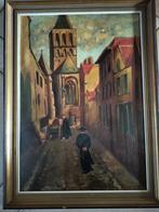 Schilderij straatzicht Brugge - Leopold Loy, Ophalen