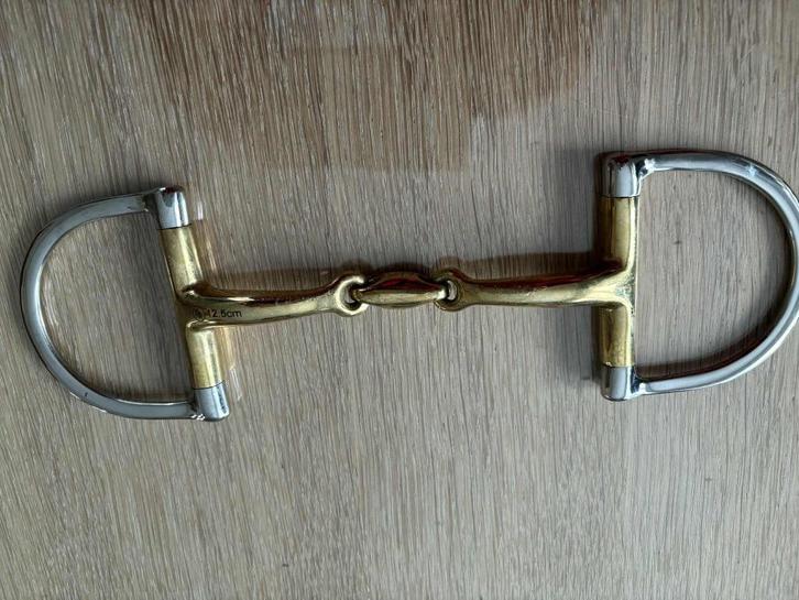 D-Trens Soft Contact Curved Dubbel gebroken, Dieren en Toebehoren, Paarden en Pony's | Hoofdstellen en Tuigage, Zo goed als nieuw