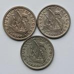 Portugal 3 x 2,5 escudos     (914), Ophalen of Verzenden, Overige landen, Setje