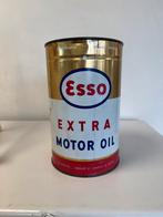 Esso Extra groot motor olie blik 4 L, Ophalen of Verzenden, Gebruikt, Verpakking