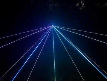 4 lasers RGB 10 W dans un étui en forme de coque - Lasers RG