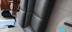 Salon grijs buffelleer 3 zit 2m30 met 2 zit 1m70, Ophalen
