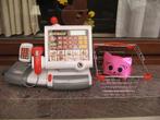 elektrische speelgoedcassa dreamland + nieuw winkelmandje, Kinderen en Baby's, Ophalen, Zo goed als nieuw, Rekenen, Met geluid