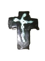 Kruisbeeld - Keramiek - Piet Lemahieu (PLEM), Antiek en Kunst, Antiek | Religieuze voorwerpen, Ophalen of Verzenden