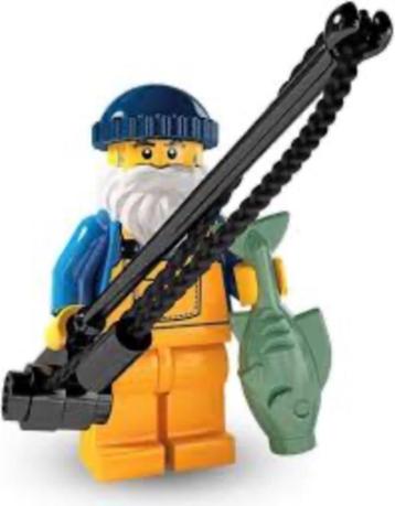 Lego minifiguur Fisherman, Series 3 beschikbaar voor biedingen