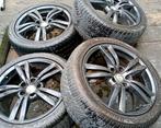 Alfa Romeo 17 inch velgen met winterbanden, Auto-onderdelen, Banden en Velgen, Ophalen, Gebruikt, Velg(en), 17 inch