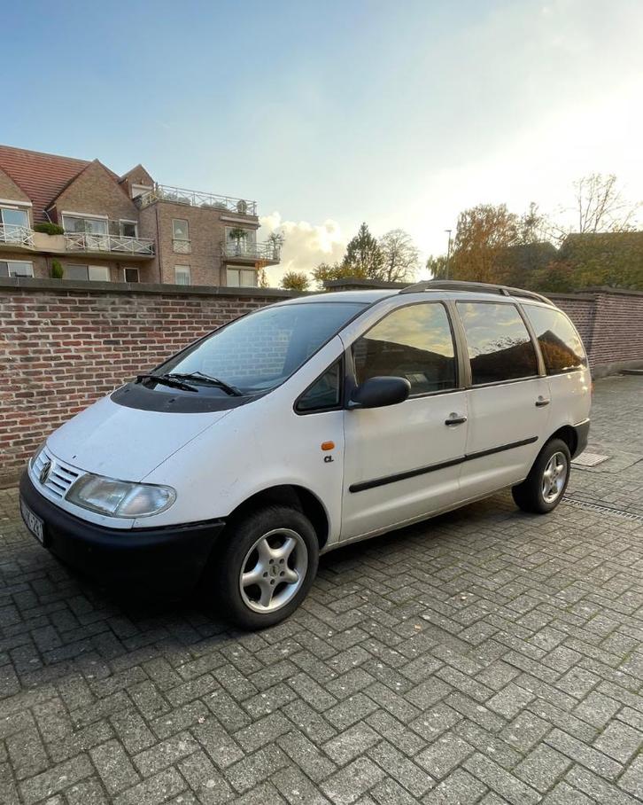 Volgswagen Sharan Diesel, Auto's, Volkswagen, Bedrijf, Sharan, Diesel, Euro 4, Monovolume, 5 deurs, Handgeschakeld, Wit, Grijs