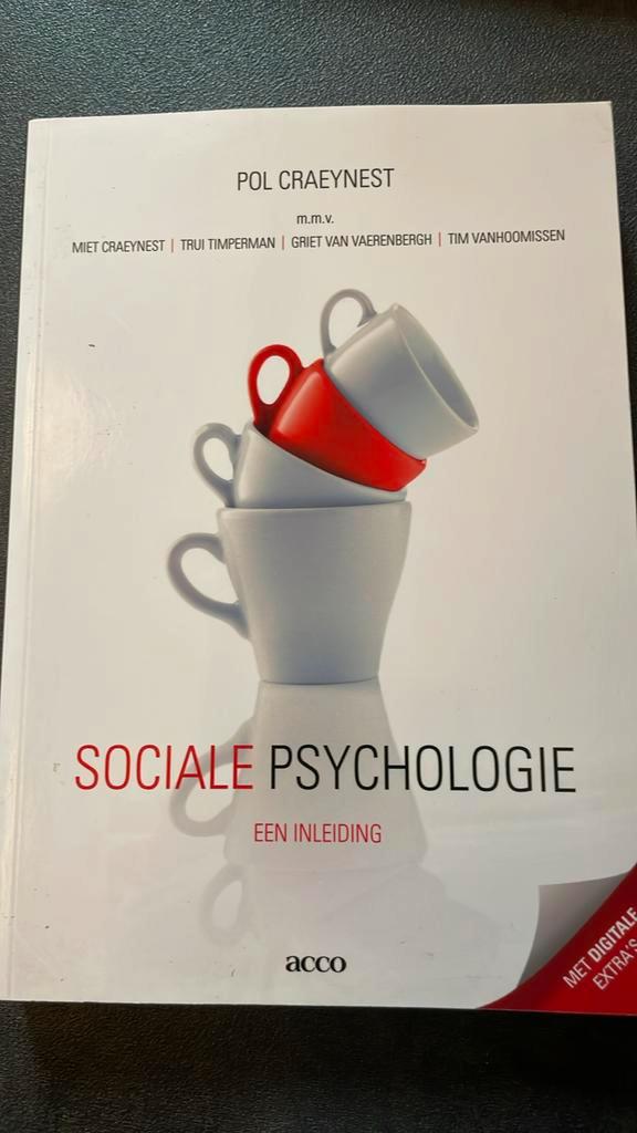 Pol Craeynest - Sociale psychologie, Boeken, Psychologie, Zo goed als nieuw, Sociale psychologie, Ophalen