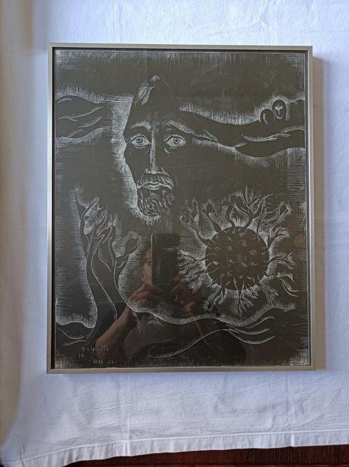 litho 1976 2/75 werk van Charles Delporte, Antiek en Kunst, Kunst | Litho's en Zeefdrukken, Ophalen