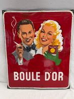 Emaille BOULE D’OR Reclame Bord 1951, Enlèvement ou Envoi