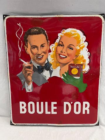 Emaille BOULE D’OR Reclame Bord 1951 