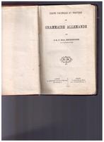 Grammaire allemande, R.P. Bern. Reinerding sj - Dessain 1901, Utilisé, Enlèvement ou Envoi, R.P. Bern. Reinerding sj