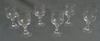 6x verre à vin rouge cristal H13,5xO6cm verre à vin 20cl CRY, Utilisé, Enlèvement ou Envoi, Verre