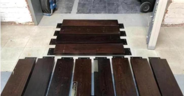 vintage deurgreep/ handvat duwdeuren, Doe-het-zelf en Bouw, Hang- en Sluitwerk, Gebruikt, Ophalen