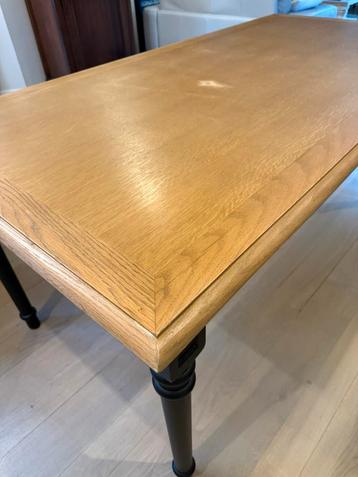 Massieve eiken eettafel – 180x85 cm + 2 verlengstukken beschikbaar voor biedingen