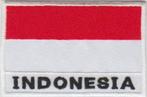 Indonesie vlag stoffen opstrijk patch embleem #3, Verzenden, Nieuw