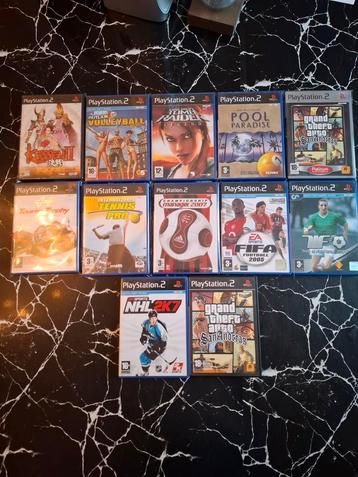 12 PlayStation 2-games! Tomb Raider, GTA enz... beschikbaar voor biedingen