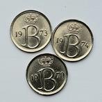 België 3 x 25 centiemen XF     (668), Postzegels en Munten, Munten | België, Ophalen of Verzenden