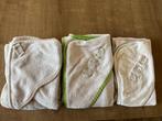 Baby badhanddoek met kap 3 stuks, Ophalen of Verzenden, Gebruikt, Overige typen