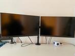 2 Lenovo 23,8" schermen + bevestigingsarmen, Computers en Software, Monitoren, Ophalen, Gebruikt, VGA