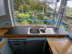 dubbele inox spoelbak met mengkraan en sifon, Ophalen, Gebruikt