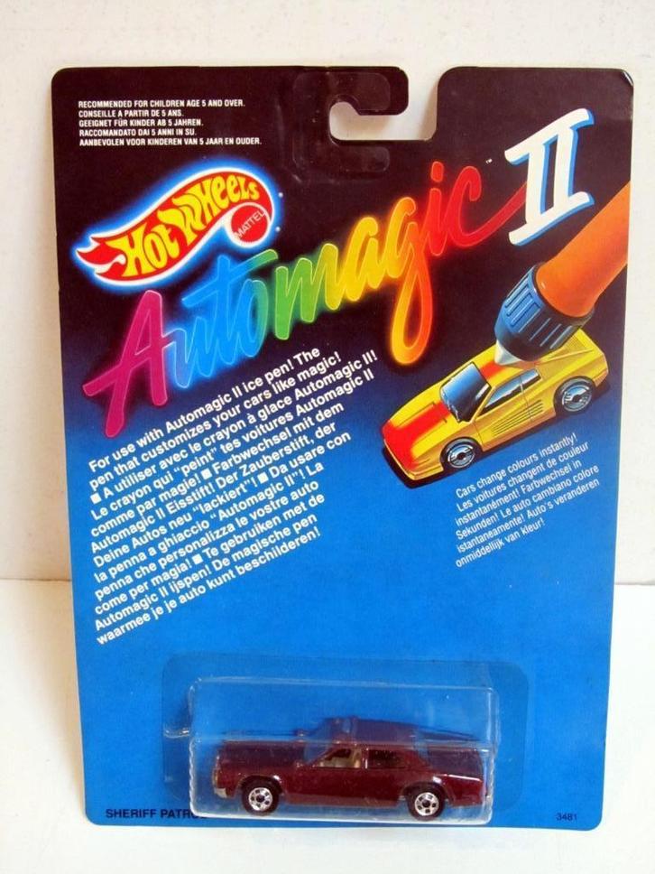Sheriff Patrol 3481 Hot Wheels Automagic II (1989), Hobby en Vrije tijd, Modelauto's | Overige schalen, Nieuw, Auto, Ophalen of Verzenden