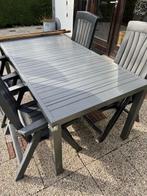 Tuinset 30 euro grijs weg = weg, Tuin en Terras, Ophalen, 4 zitplaatsen, Kunststof, Gebruikt