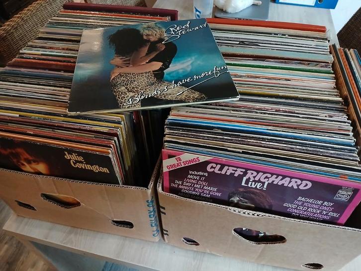 Lot +/- 300 vinyl platen, Cd's en Dvd's, Vinyl | Pop, Gebruikt, Ophalen