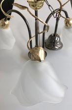 Vintage kroonluchter / luster met 3 lampjes, Ophalen, Zo goed als nieuw